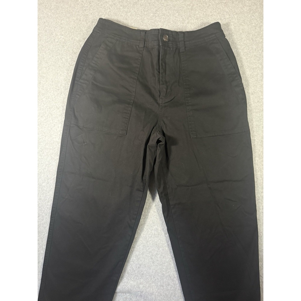 A New Day Women's Slim Fit High Rise Stretch Utility Pants Black Size 8R